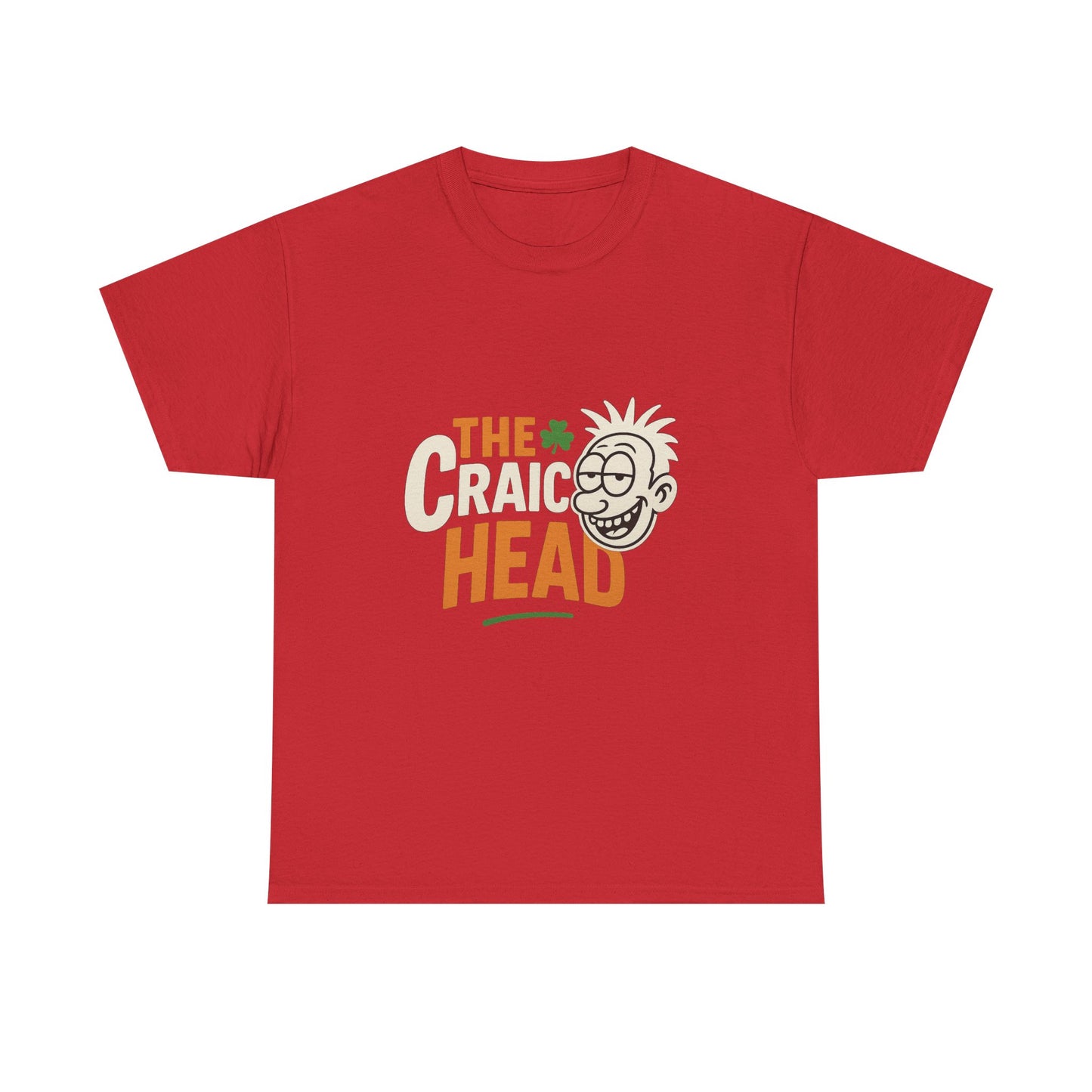 Craic Head Graphic Tee - Fun Party Shirt, St. Patrick's Day, Unisex Cotton T-Shirt, Casual Wear, Gift for Friends
