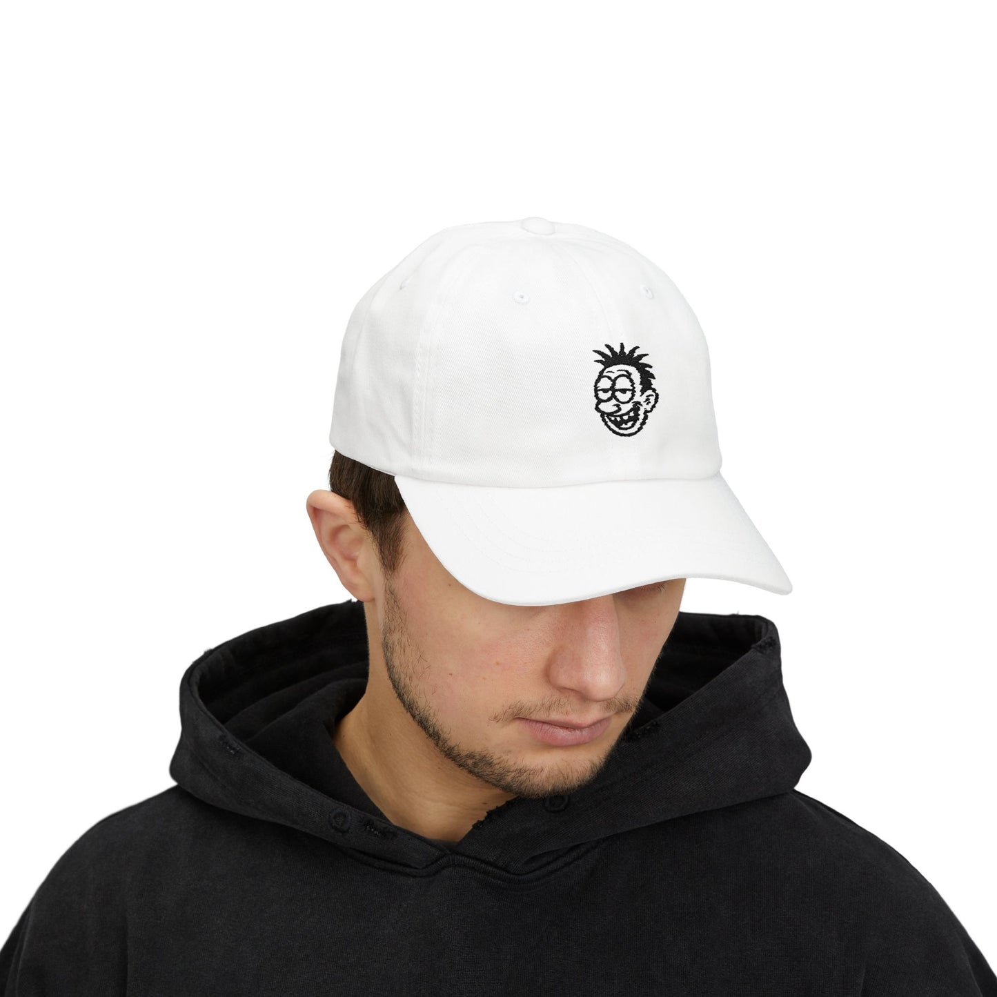 Classic Dad Cap with Fun Cartoon Face Design
