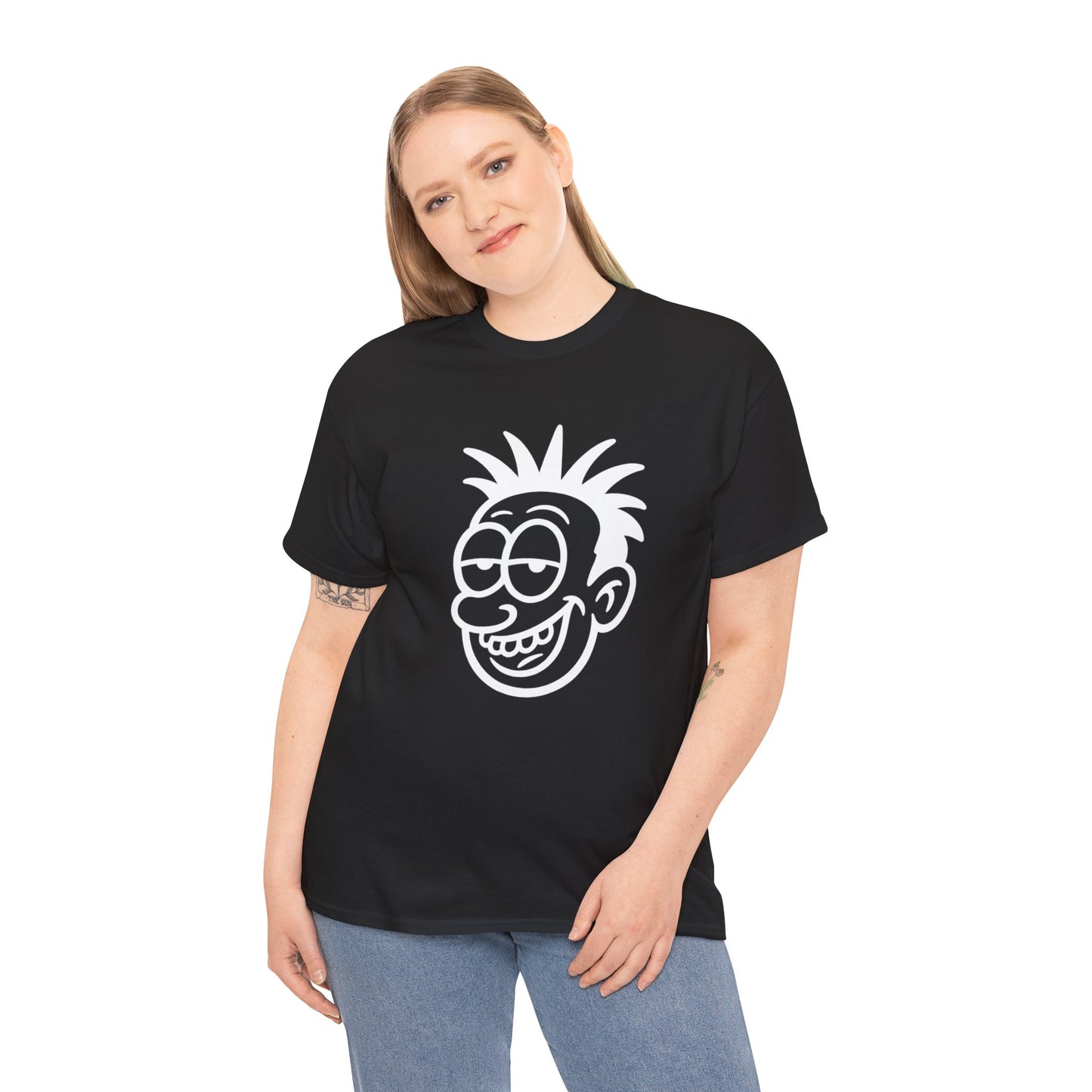 Funny Cartoon Graphic Tee, Unisex Heavy Cotton Tee, Humor Shirt, Birthday Gift, Casual Wear, Streetwear Style