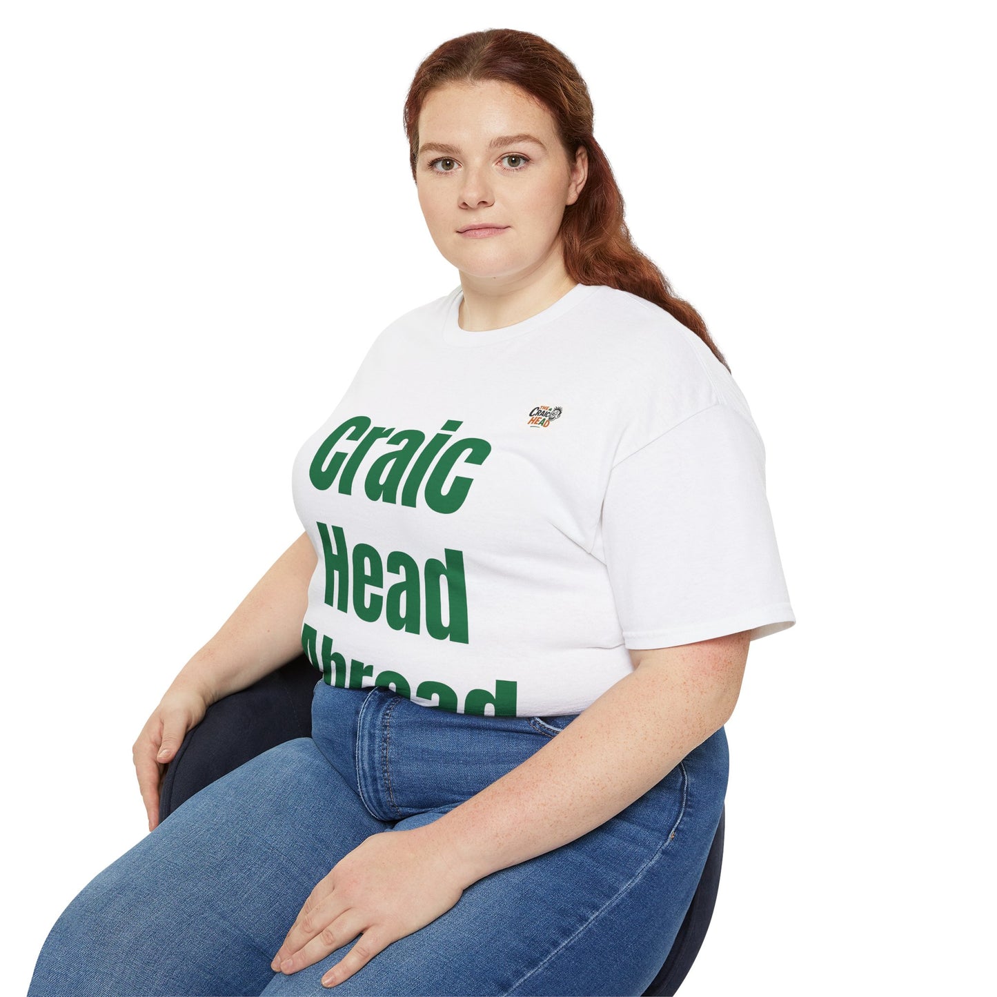 Craic Head Abroad Unisex Tee - Fun Vacation Shirt, Travel T-shirt, Gift for Travelers, St. Patrick's Day, Summer Vibes