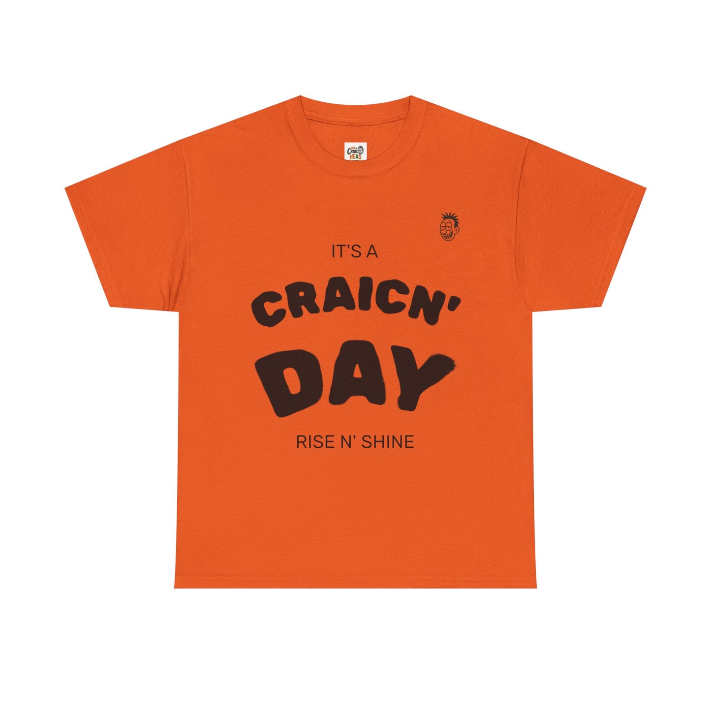 Unisex Heavy Cotton Tee, Fun Graphic T-Shirt, Craic'n Day Shirt, Humor Tee, Gift for Friends, Casual Everyday Wear