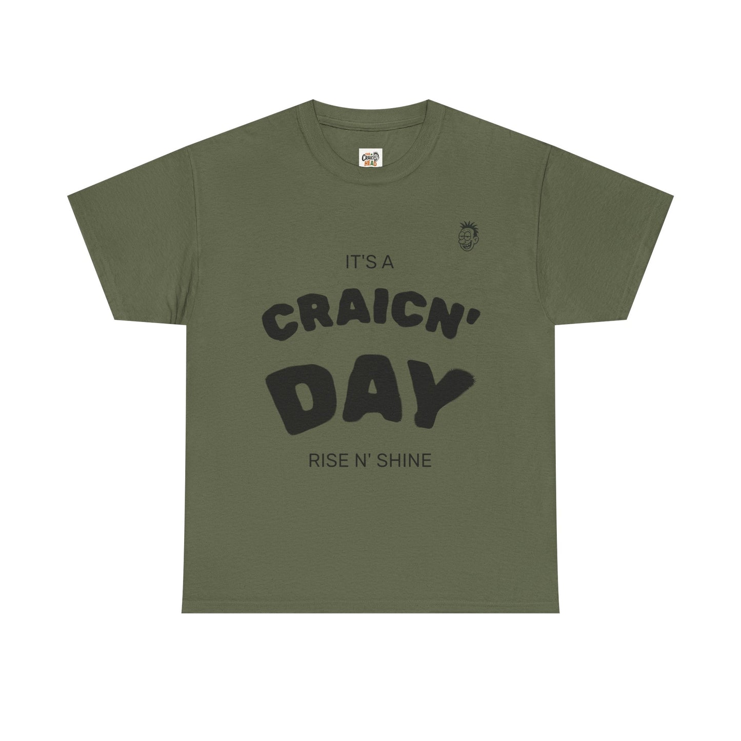 Unisex Heavy Cotton Tee, Fun Graphic T-Shirt, Craic'n Day Shirt, Humor Tee, Gift for Friends, Casual Everyday Wear