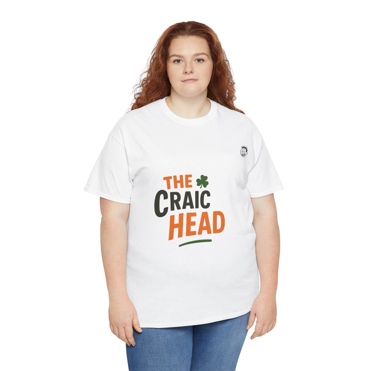St. Patrick's Day Craic Head Tee, Funny Unisex T-Shirt, Holiday Apparel, Irish Humor Shirt, Casual Gift Idea