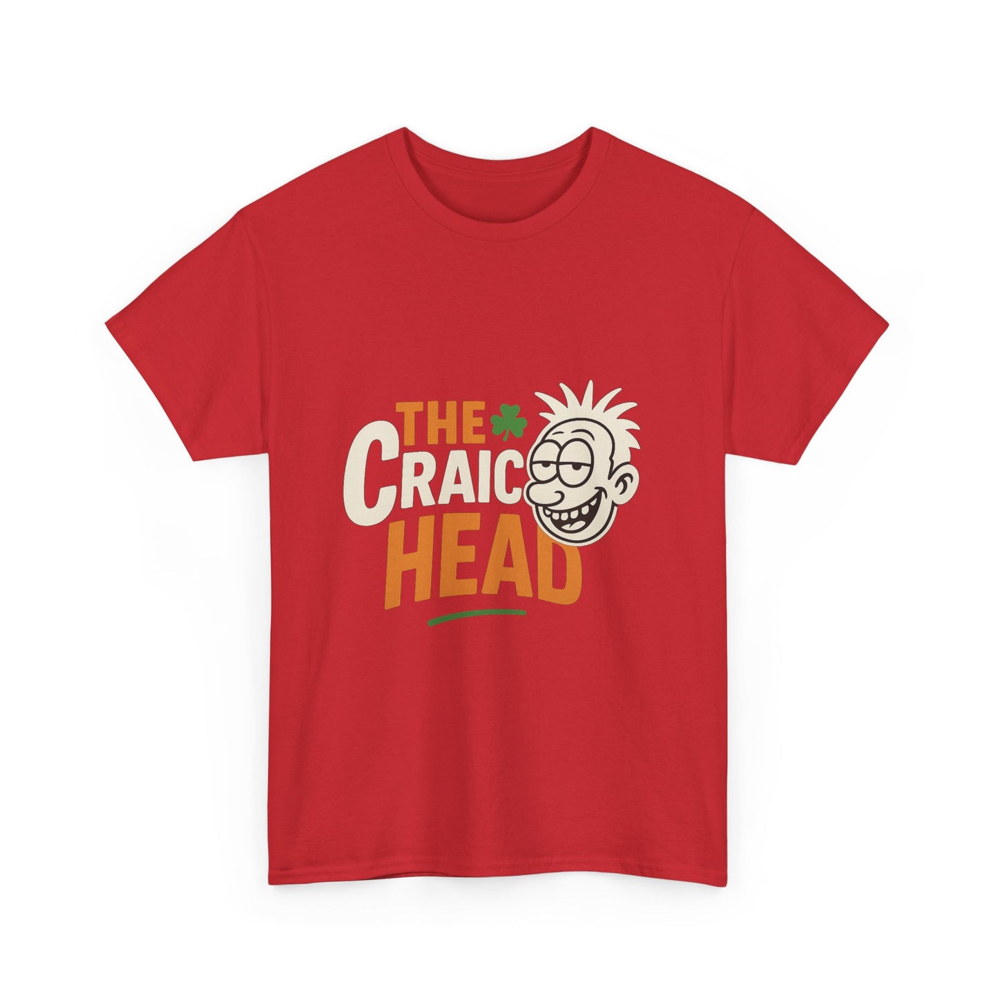 Craic Head Graphic Tee - Fun Party Shirt, St. Patrick's Day, Unisex Cotton T-Shirt, Casual Wear, Gift for Friends