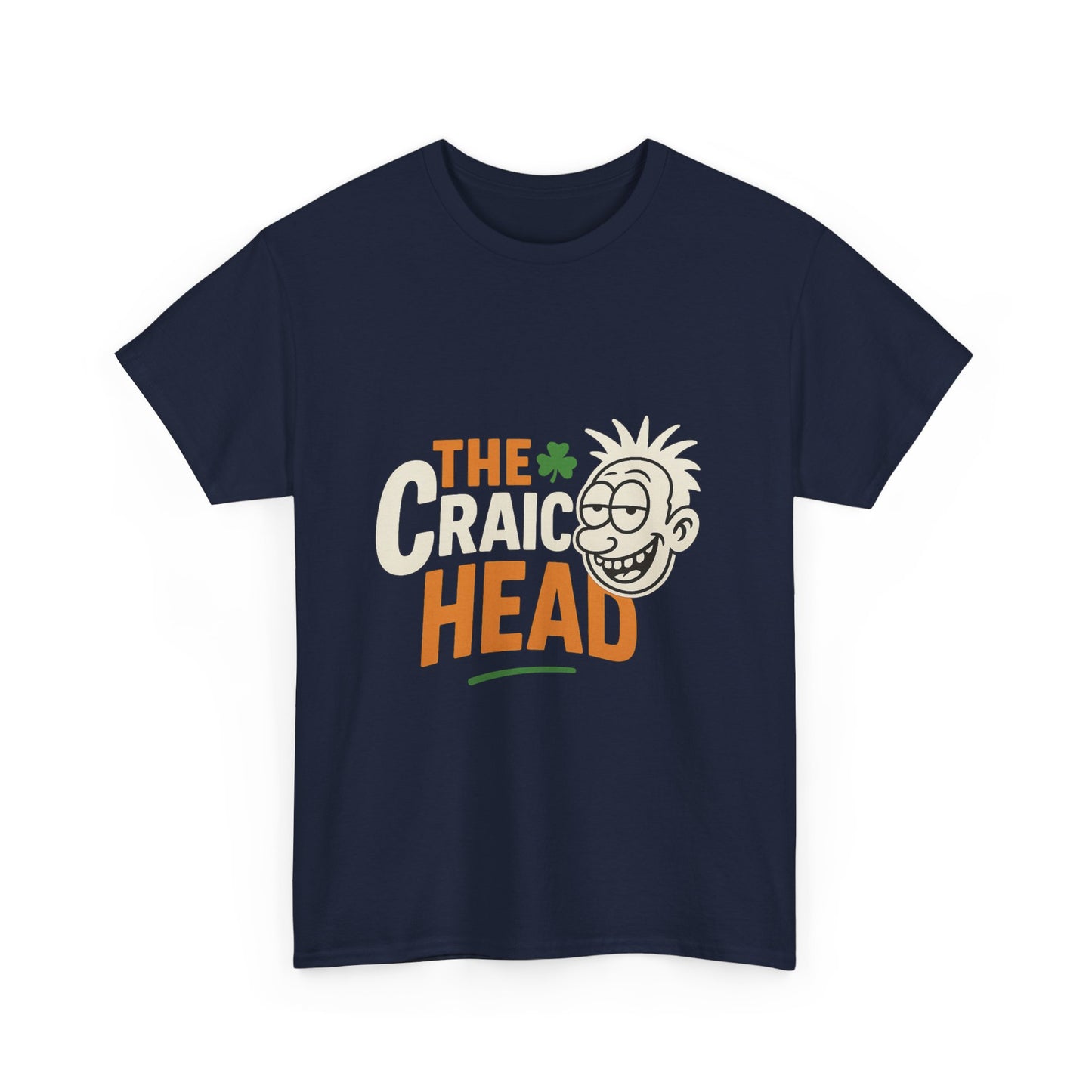 Craic Head Graphic Tee - Fun Party Shirt, St. Patrick's Day, Unisex Cotton T-Shirt, Casual Wear, Gift for Friends