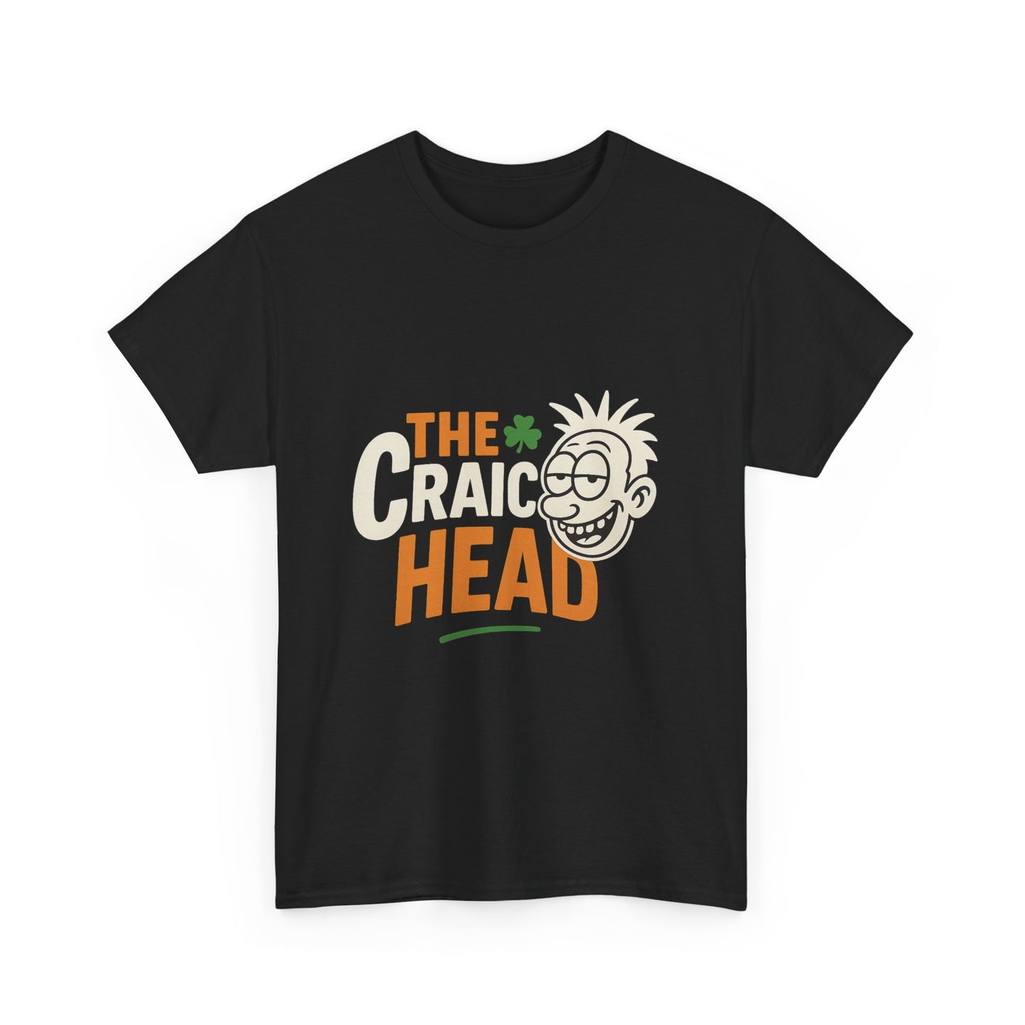 Craic Head Graphic Tee - Fun Party Shirt, St. Patrick's Day, Unisex Cotton T-Shirt, Casual Wear, Gift for Friends
