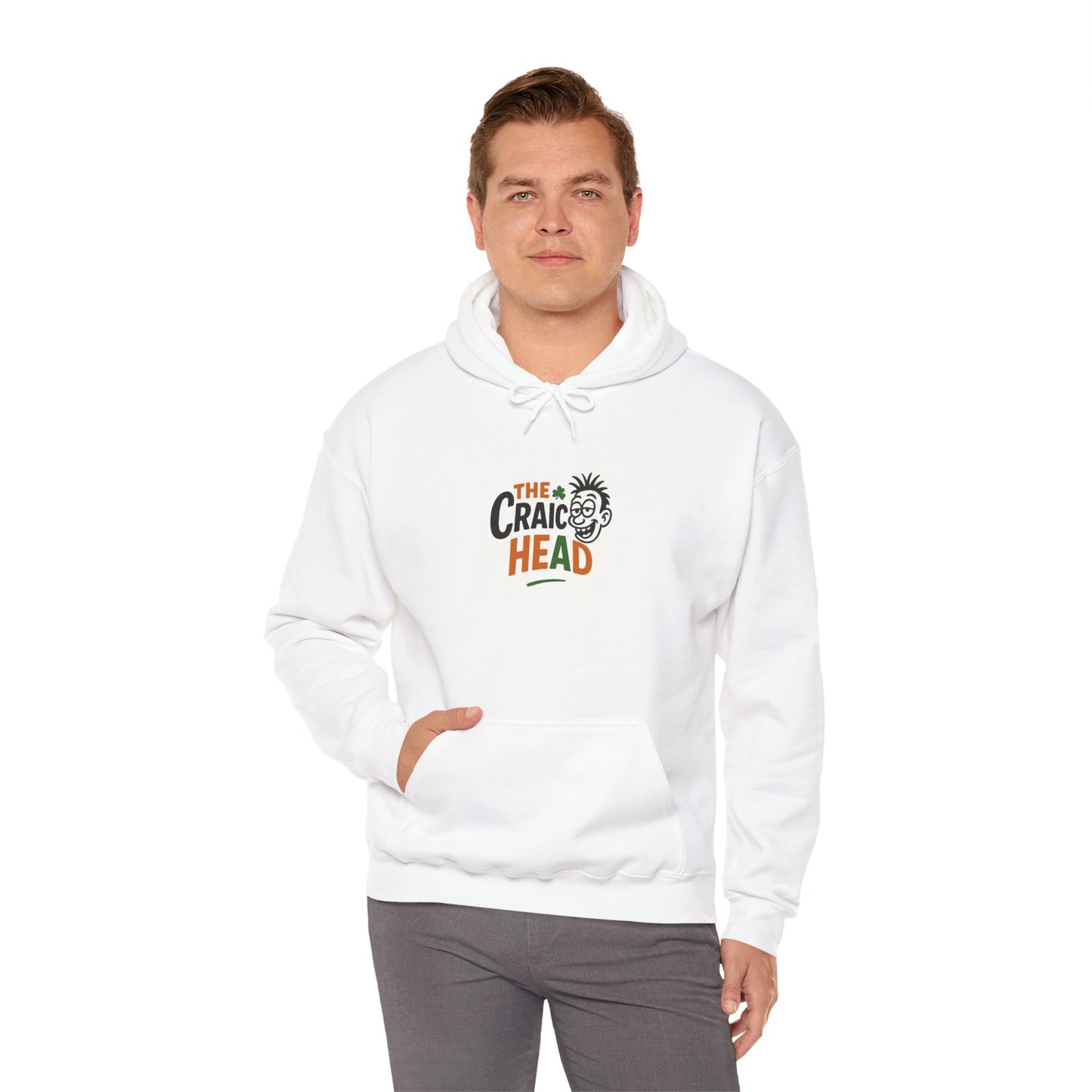 The Craic Head Unisex Heavy Blend™ Hooded Sweatshirt – Fun St. Patrick's Day Apparel