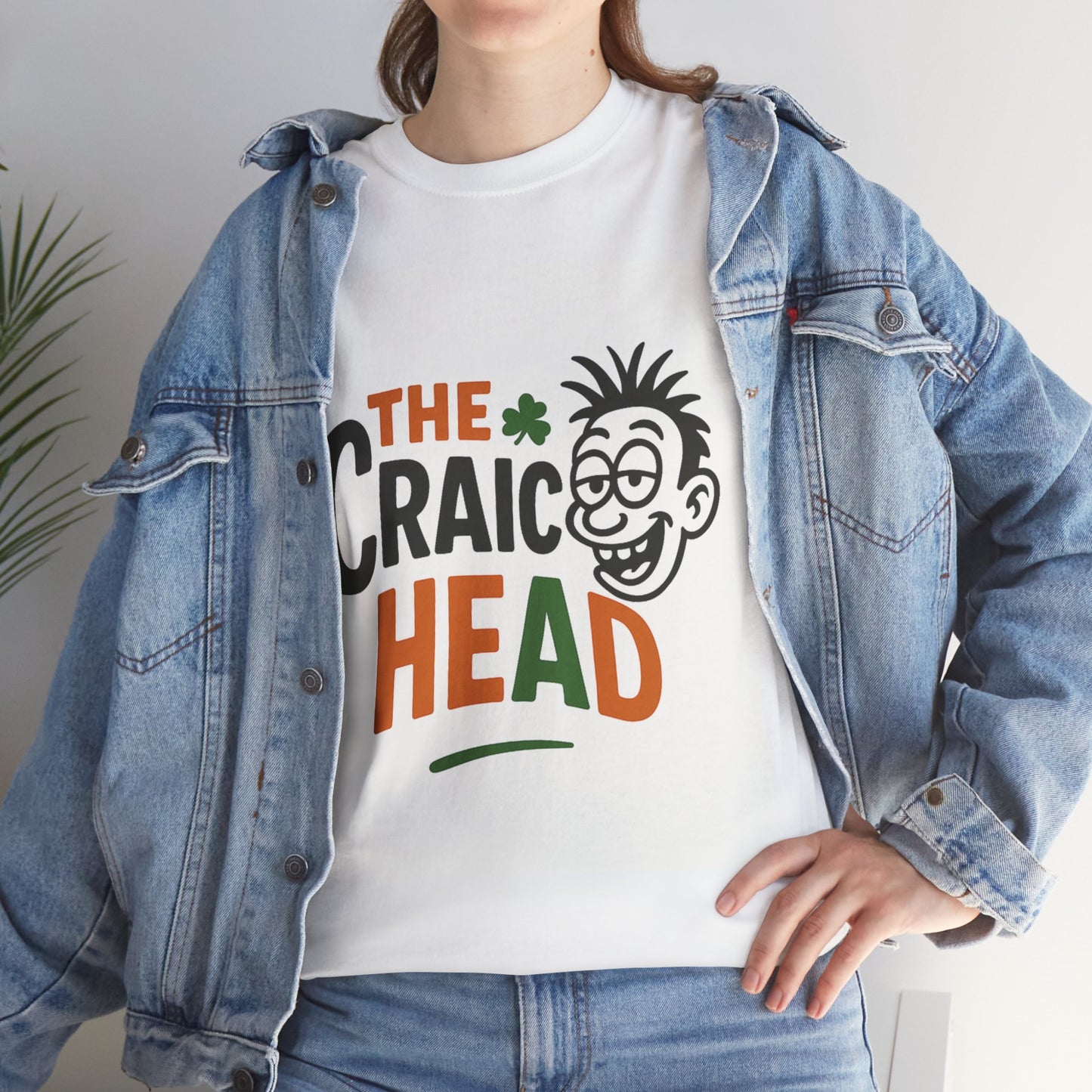 Funny St. Patrick's Day Tee, Unisex T-Shirt, Craic Head Design, Irish Humor Shirt, Casual Wear, Gifts for Friends