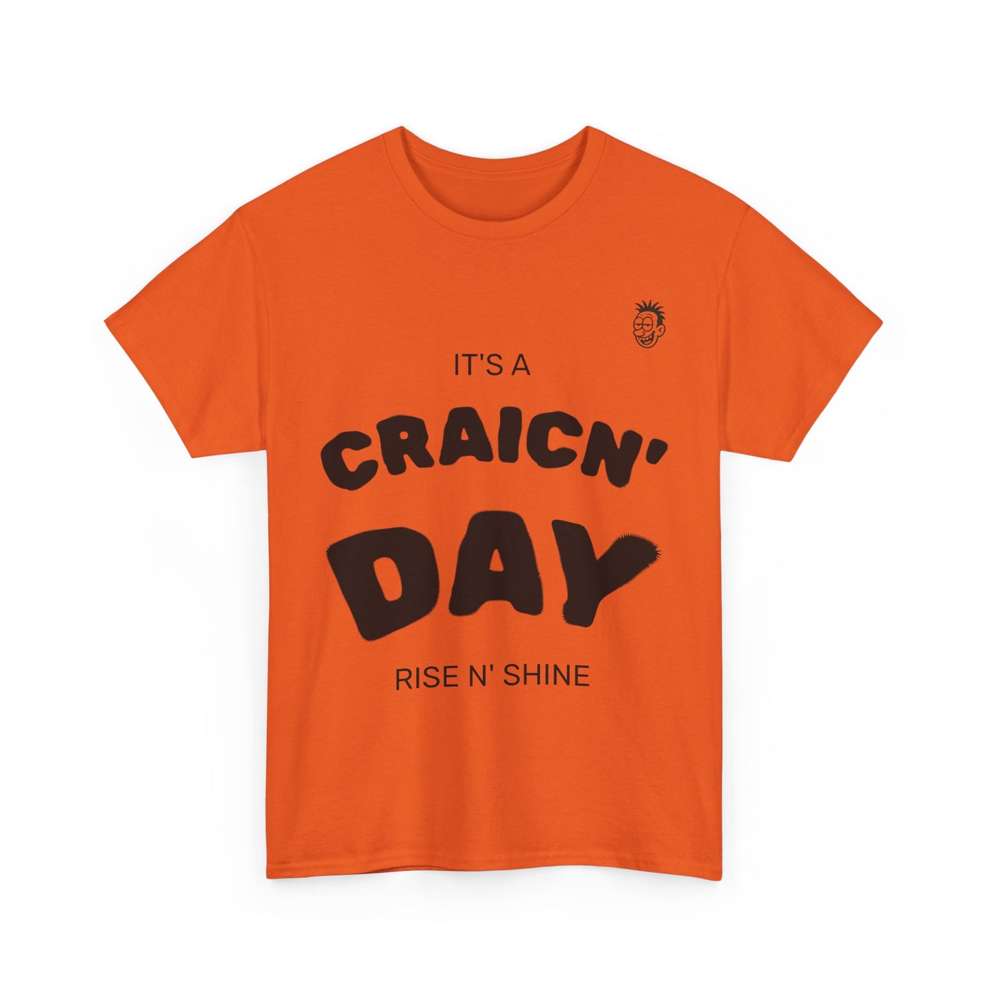 Unisex Heavy Cotton Tee, Fun Graphic T-Shirt, Craic'n Day Shirt, Humor Tee, Gift for Friends, Casual Everyday Wear