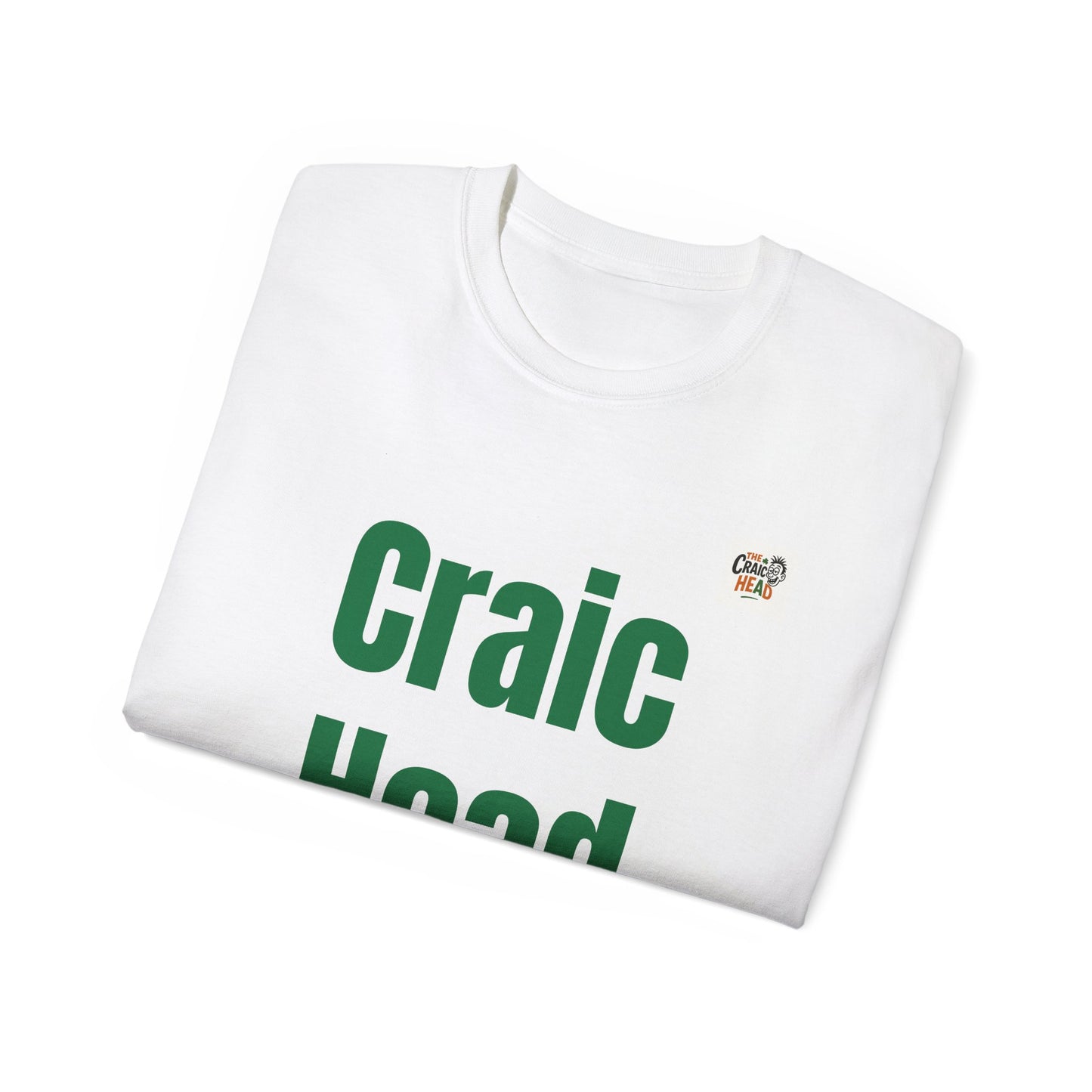 Craic Head Abroad Unisex Tee - Fun Vacation Shirt, Travel T-shirt, Gift for Travelers, St. Patrick's Day, Summer Vibes