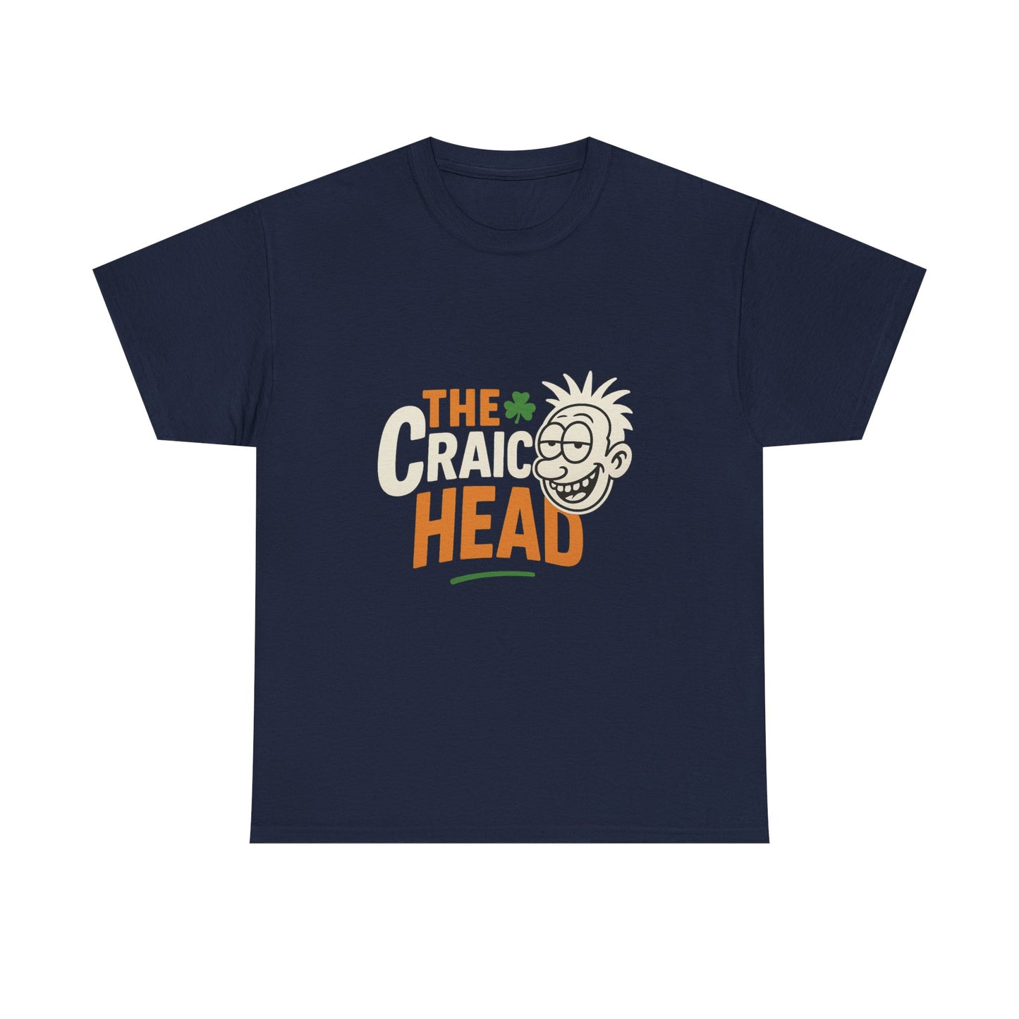 Craic Head Graphic Tee - Fun Party Shirt, St. Patrick's Day, Unisex Cotton T-Shirt, Casual Wear, Gift for Friends