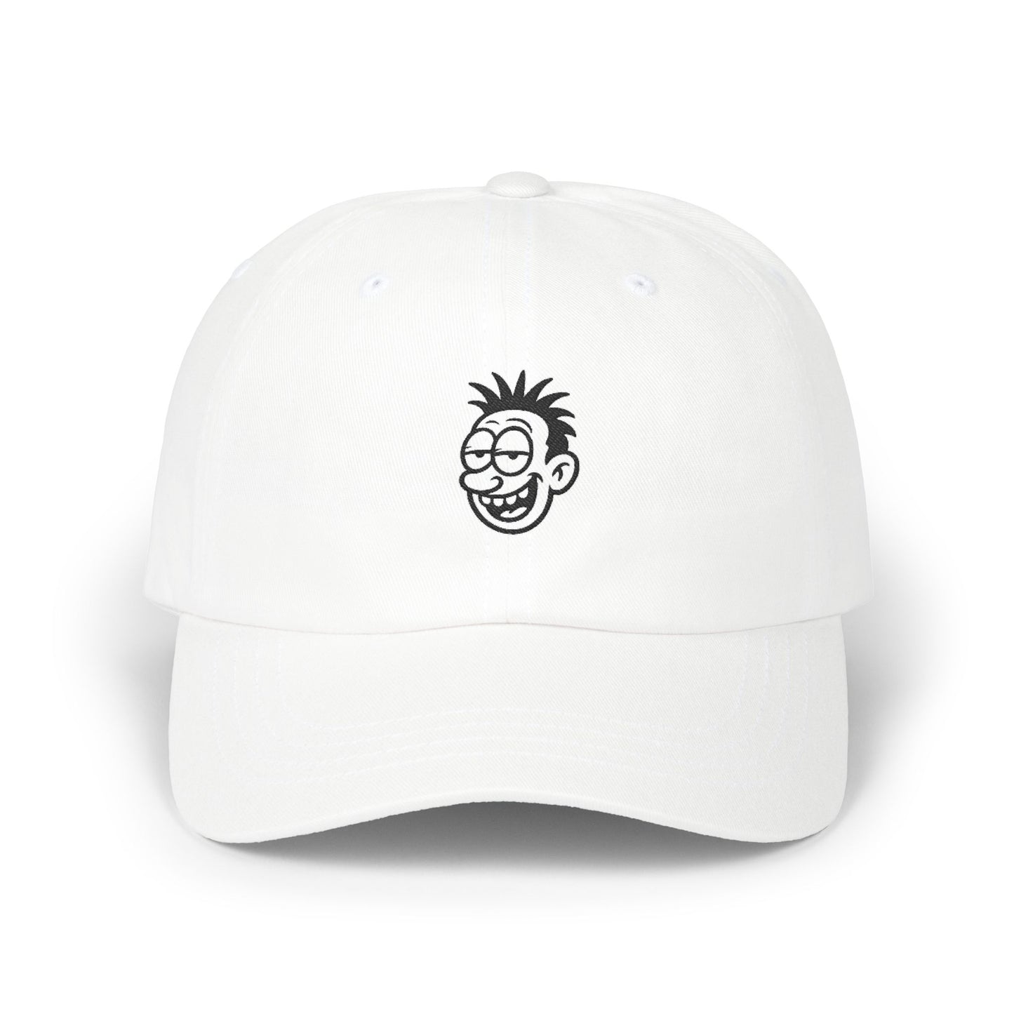Classic Dad Cap with Fun Cartoon Face Design