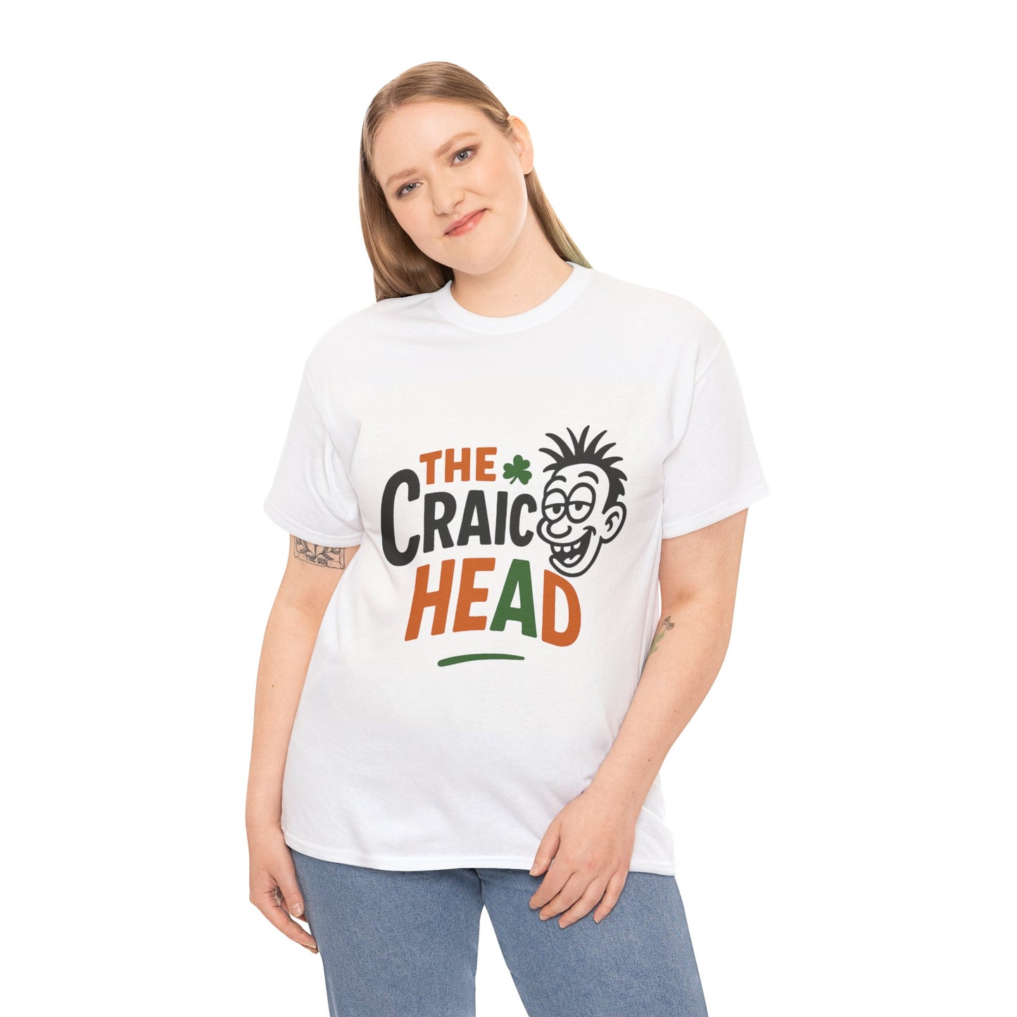 Funny St. Patrick's Day Tee, Unisex T-Shirt, Craic Head Design, Irish Humor Shirt, Casual Wear, Gifts for Friends