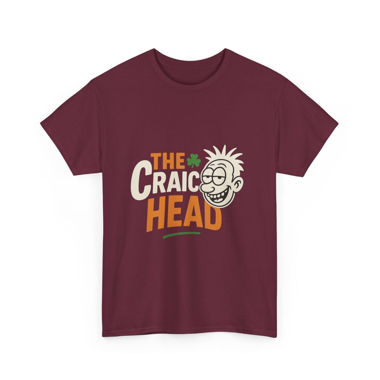 Craic Head Graphic Tee - Fun Party Shirt, St. Patrick's Day, Unisex Cotton T-Shirt, Casual Wear, Gift for Friends