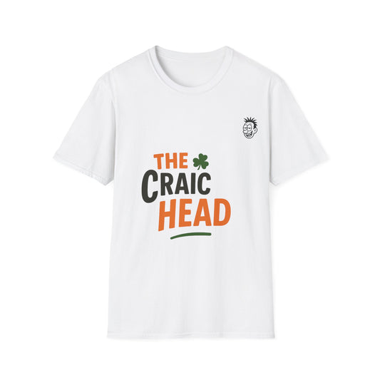 St. Patrick's Day 'The Craic Head' Unisex Softstyle T-Shirt