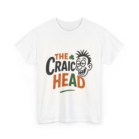 Funny St. Patrick's Day Tee, Unisex T-Shirt, Craic Head Design, Irish Humor Shirt, Casual Wear, Gifts for Friends