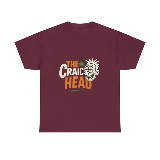 Craic Head Graphic Tee - Fun Party Shirt, St. Patrick's Day, Unisex Cotton T-Shirt, Casual Wear, Gift for Friends