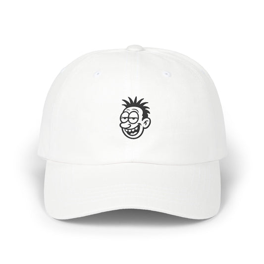 Classic Dad Cap with Fun Cartoon Face Design